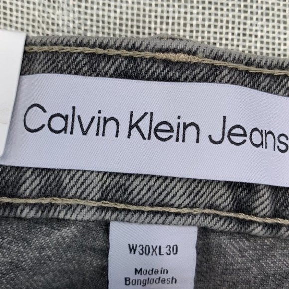 Calvin Klein Mens Jeans Slim-Straight Fit Stretch Jeans Size 30*30 - Picture 7 of 13